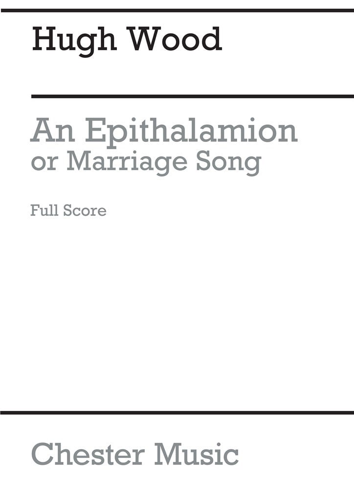 An Epithalamion, Or Mariage Song